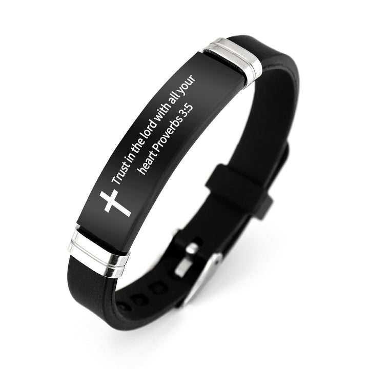 Bible Verse Inspirational Silicone Bracelet