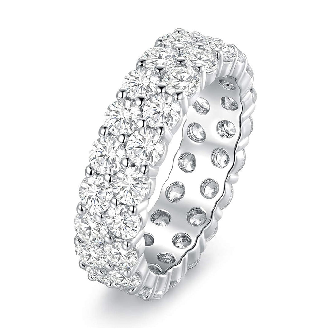 Double‑Row Full‑Stone Eternity Ring