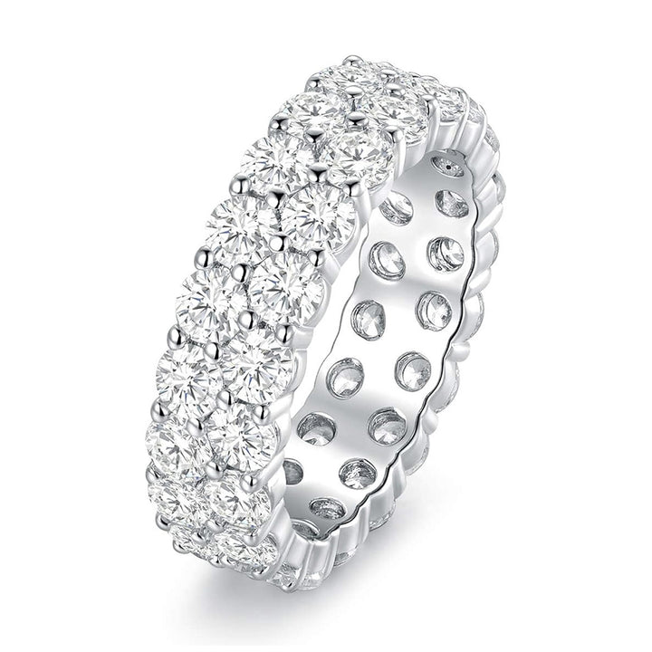 Double‑Row Full‑Stone Eternity Ring