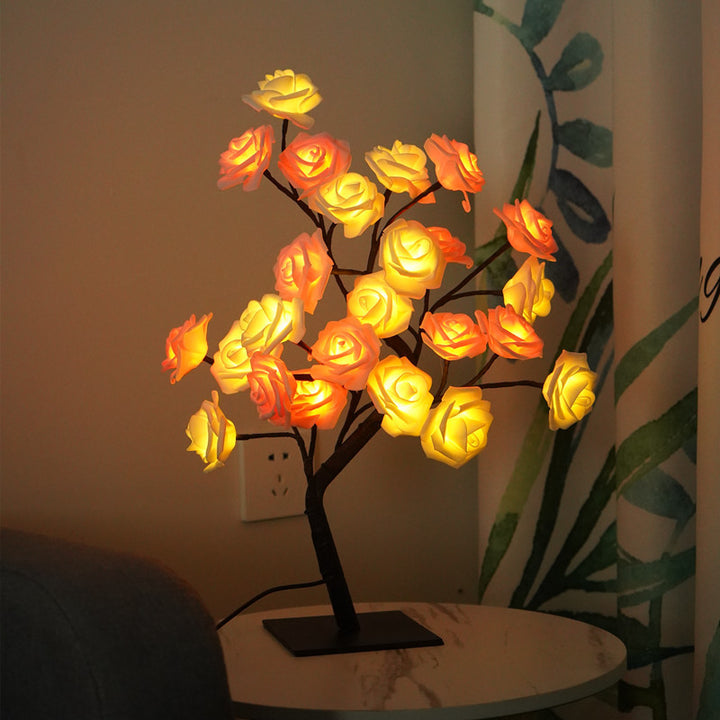 Rose Tree Shape Ambient Light (Warm Light Romantic Style Series)