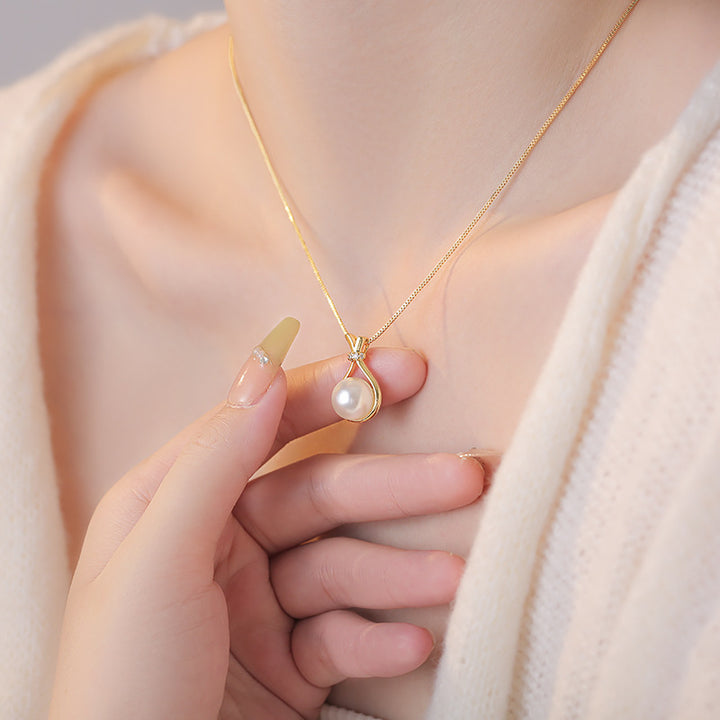 Pouch Round Bead Necklace
