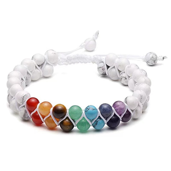 Chakra Natural Stone Braided Adjustable Bracelet