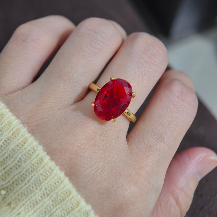S925 Silver Multi‑Cut Center Stone Women Ring, Oval & Radiant Cut Multi‑Color Stone Engagement Slim Band