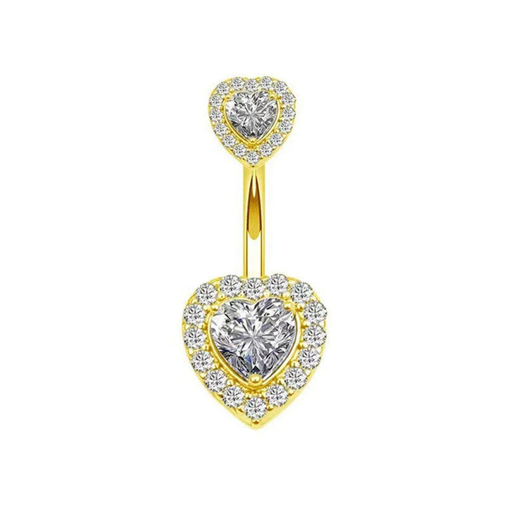 S925 Silver Diamond Pendant Belly Button Ring (Sweet-Cool Luxury Multi-Style)
