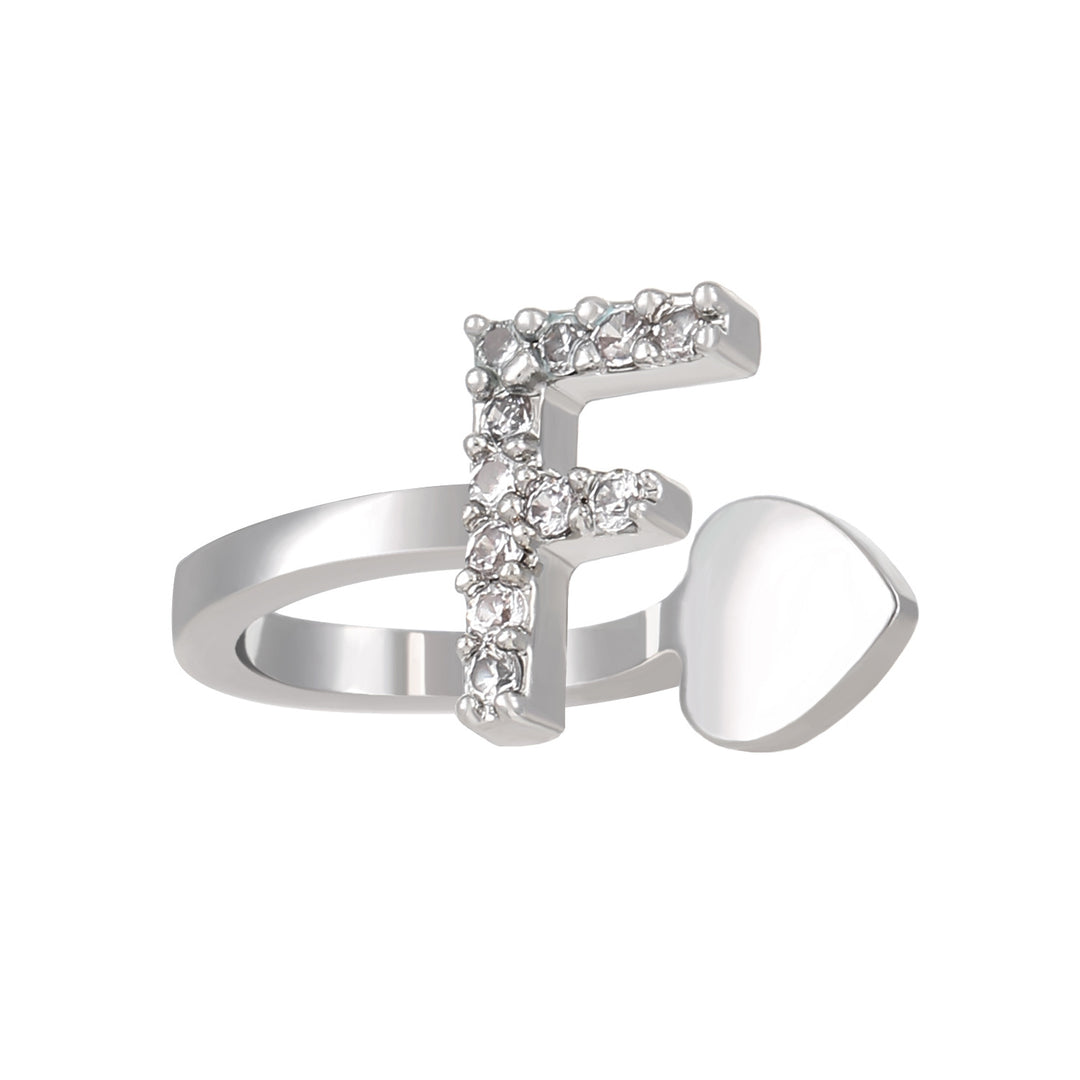 A-Z 26 Letters Paved Diamond Ear Cuffs, Adjustable Diamond Ear Cuffs For Non-Pierced Ears
