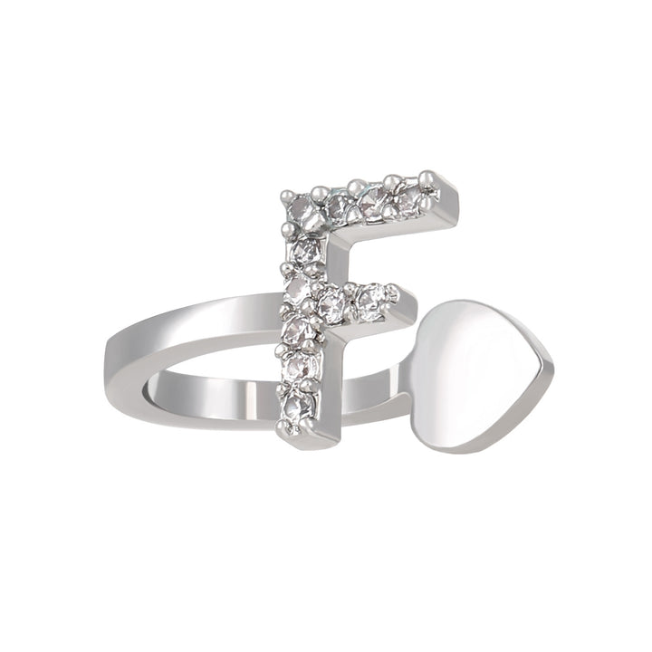 A-Z 26 Letters Paved Diamond Ear Cuffs, Adjustable Diamond Ear Cuffs For Non-Pierced Ears