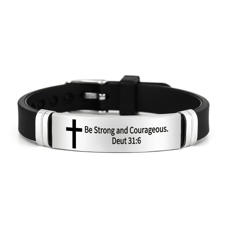 Bible Verse Inspirational Silicone Bracelet