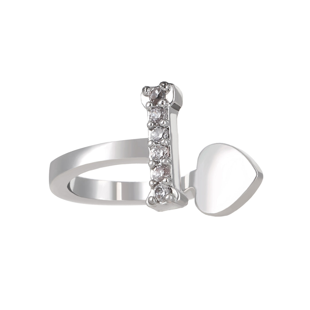 A-Z 26 Letters Paved Diamond Ear Cuffs, Adjustable Diamond Ear Cuffs For Non-Pierced Ears