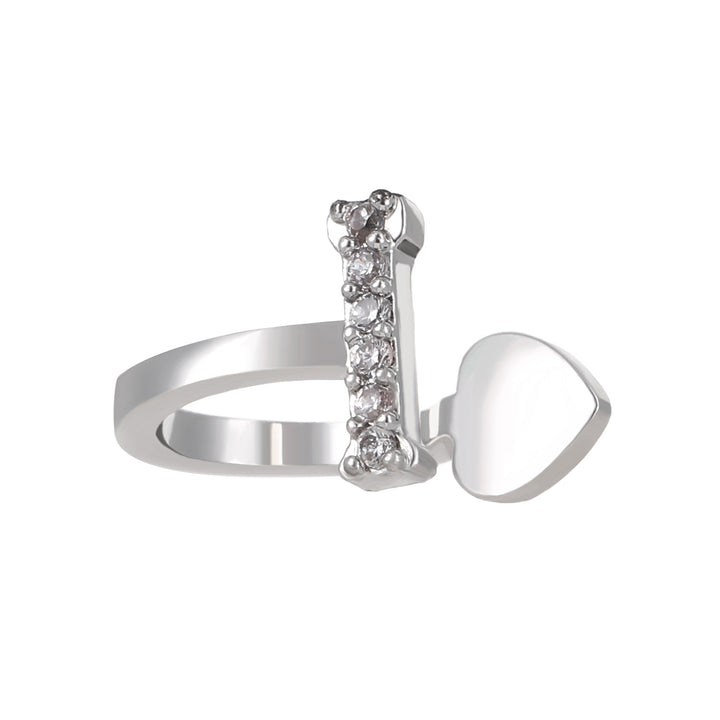 A-Z 26 Letters Paved Diamond Ear Cuffs, Adjustable Diamond Ear Cuffs For Non-Pierced Ears