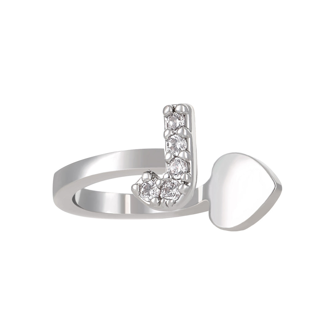 A-Z 26 Letters Paved Diamond Ear Cuffs, Adjustable Diamond Ear Cuffs For Non-Pierced Ears