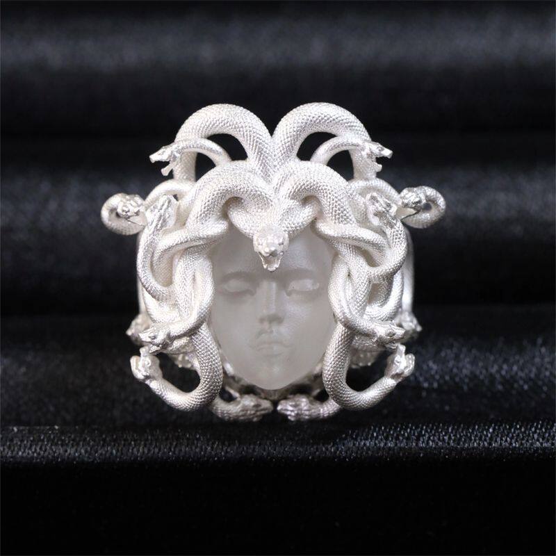 Medusa Gorgon Sculpted Ring, 3‑Color Options