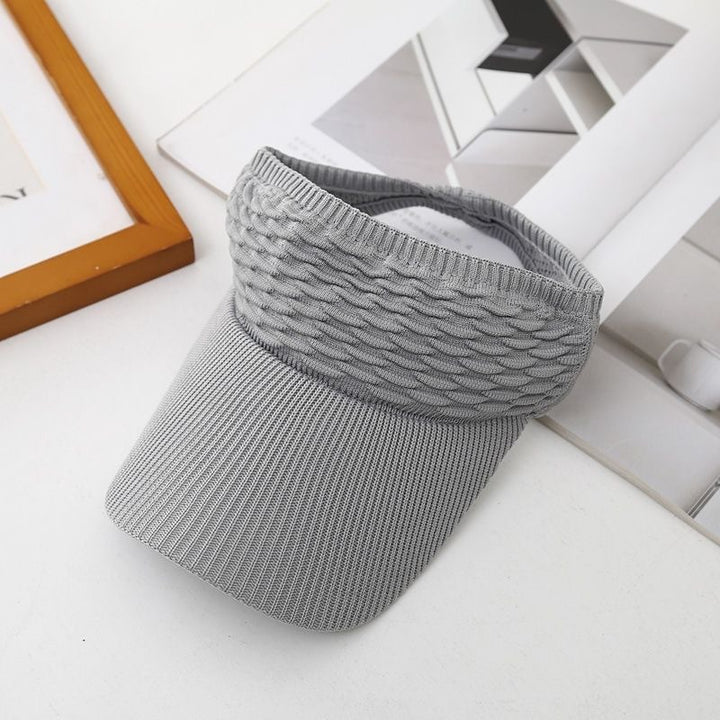 Bubble Texture Open Top Sun Visor Hat, 6 Colors Breathable Sports Visor Cap