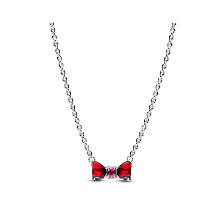 Pave Diamond Bowknot Light Luxury Jewelry Set (Necklace + Bracelet + Earrings + Ring)