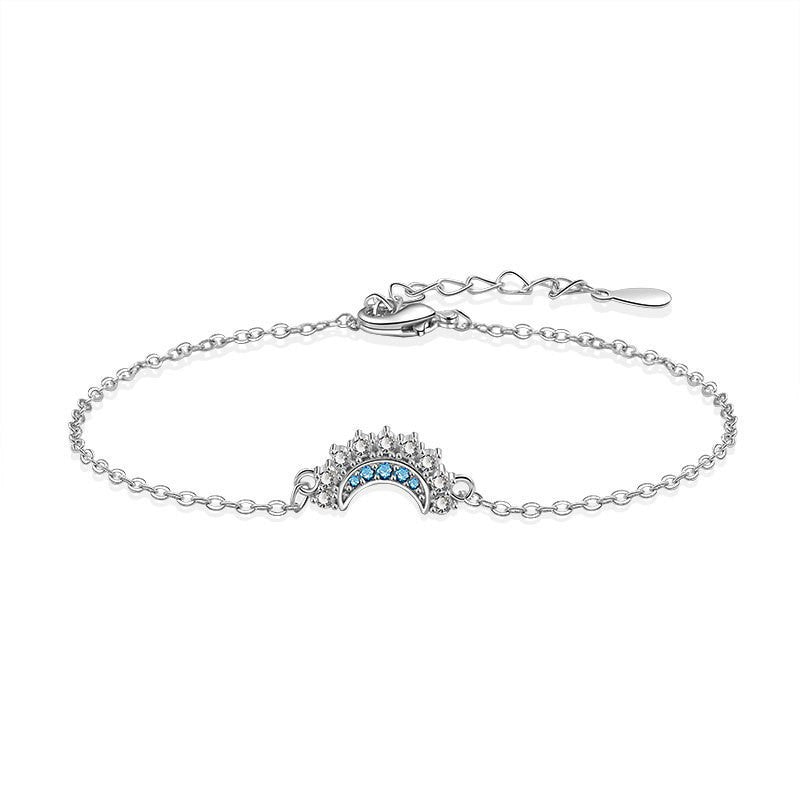 Sun Moon Star Double-Layer Contrast Color Bracelet (Light Luxury Niche Stackable Wrist Accessory)