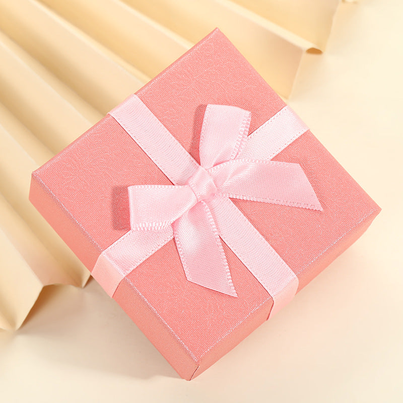 Bow‑knot Ribbon Jewelry Gift Box, Multiple‑Color Options