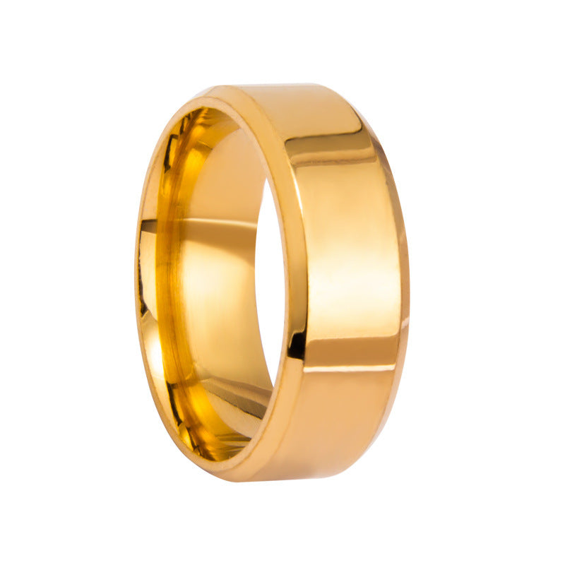 Multi-Color S925 Sivler Flat Band Ring (Unisex Minimalist Statement Band)