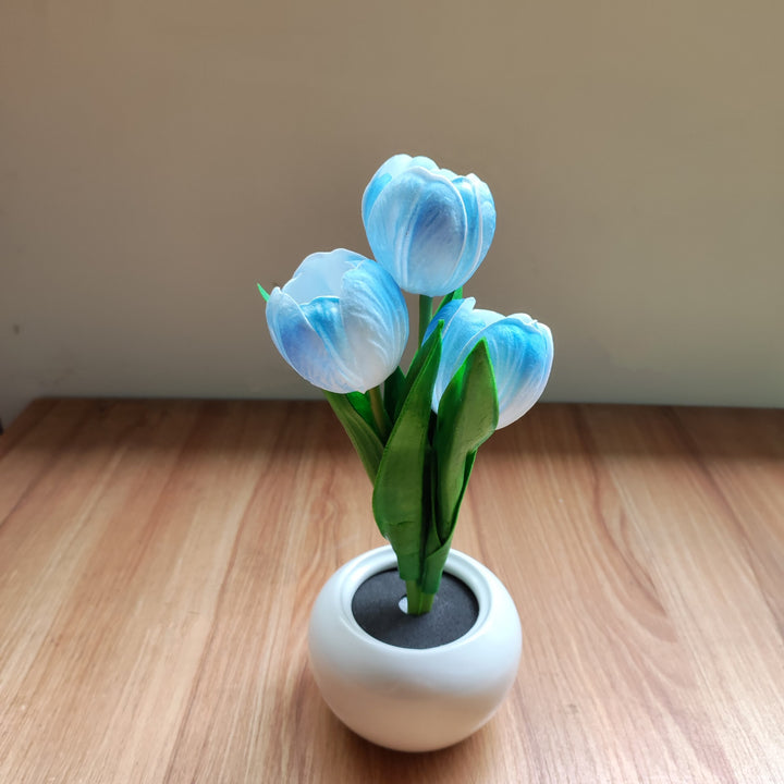 Multi-Color LED Artificial Tulip Night Light (Soft Light Atmosphere Style Series)