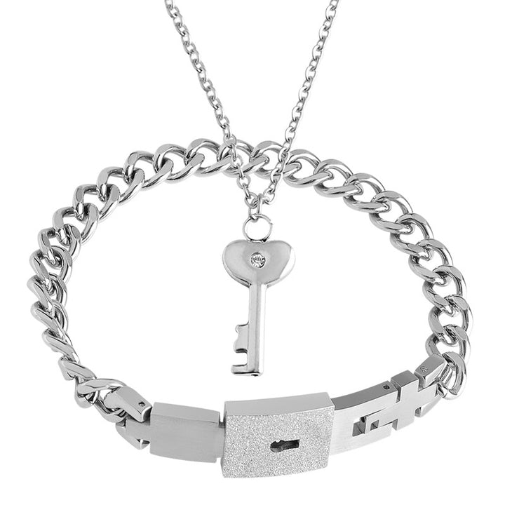 Couple Interlocking Heart Bracelets