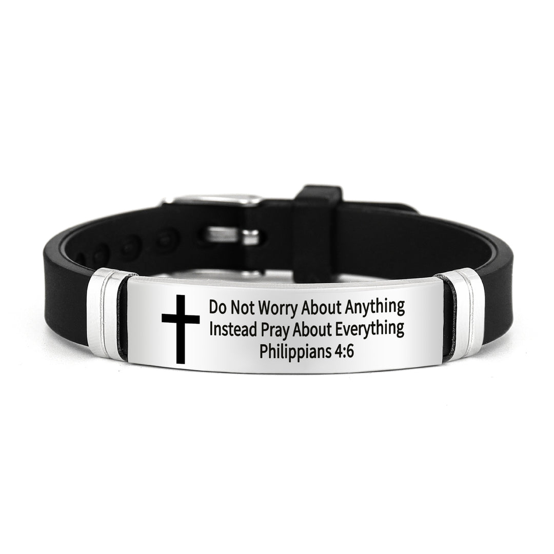 Bible Verse Inspirational Silicone Bracelet
