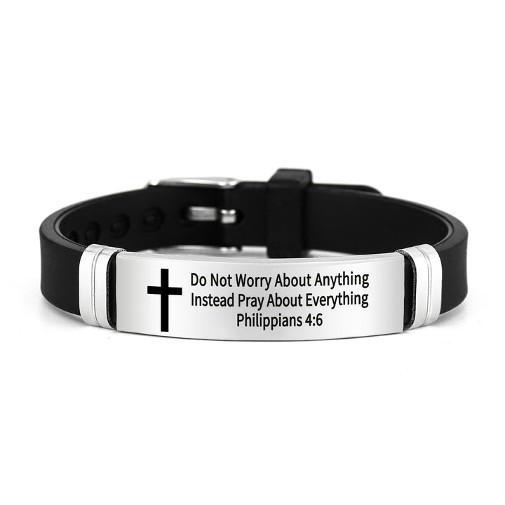 Bible Verse Inspirational Silicone Bracelet