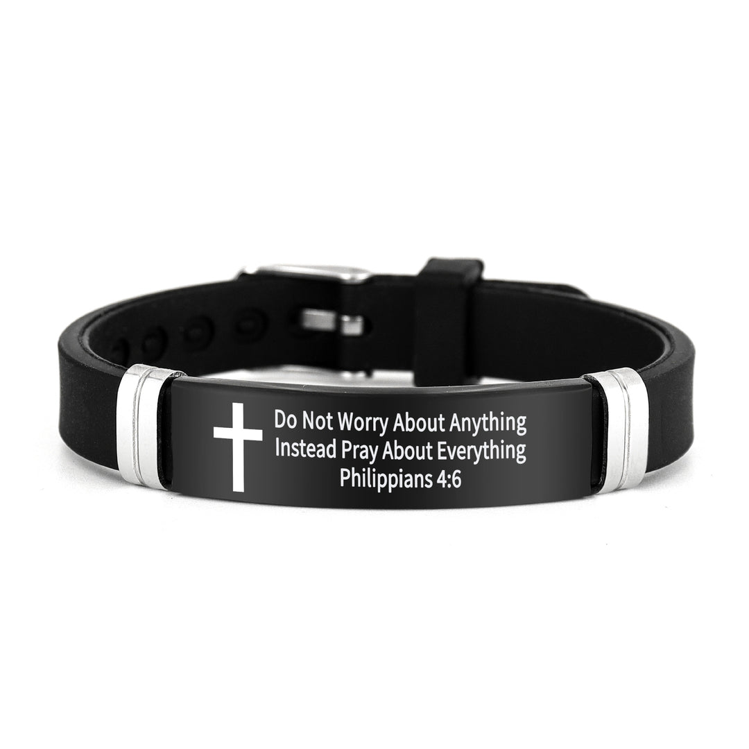 Bible Verse Inspirational Silicone Bracelet