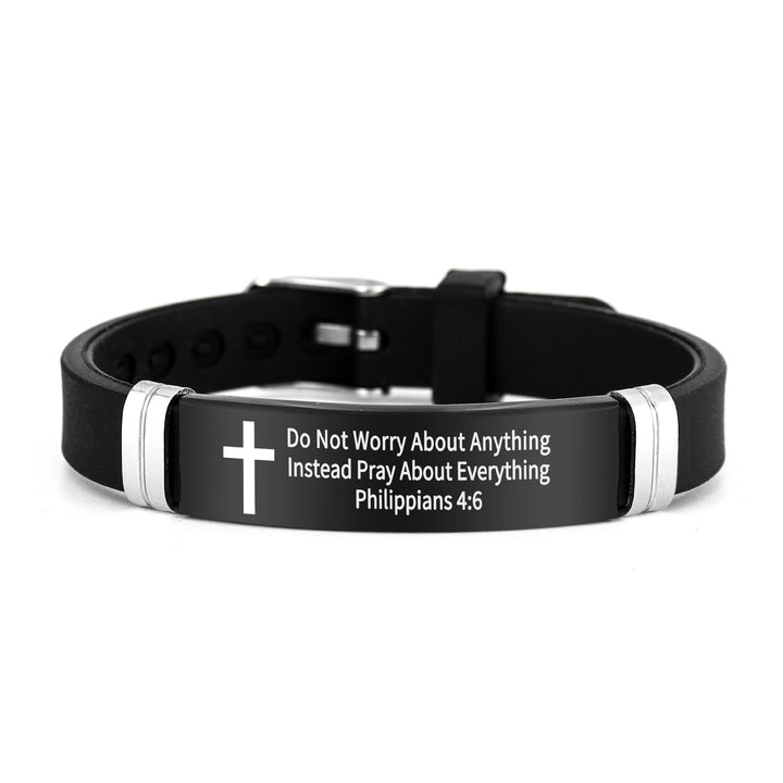 Bible Verse Inspirational Silicone Bracelet