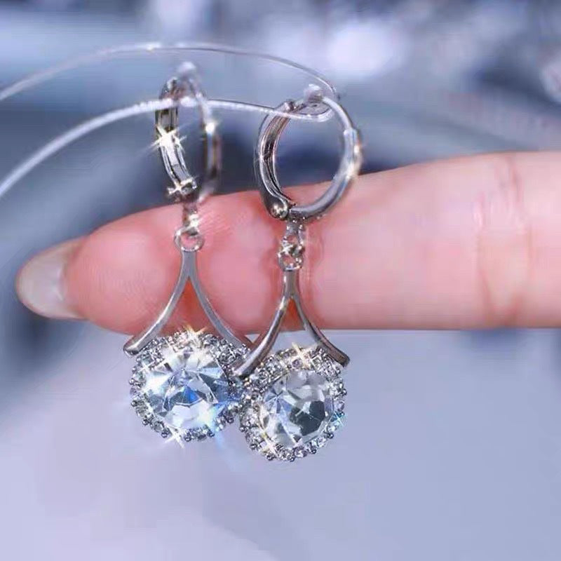 Starburst Gemstone Huggie Set (Light Luxury Niche Design Earrings)