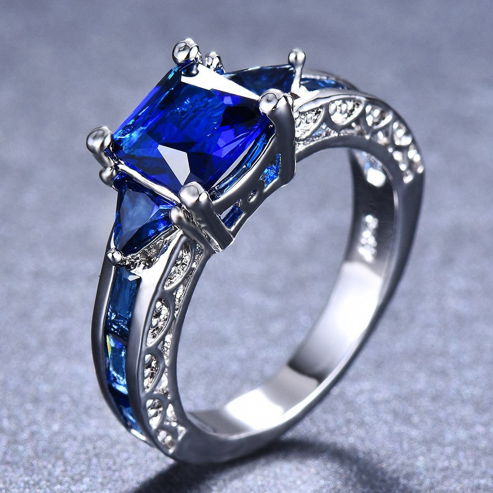 Multicolor Marquise Gemstone Floral S925 Silver Ring