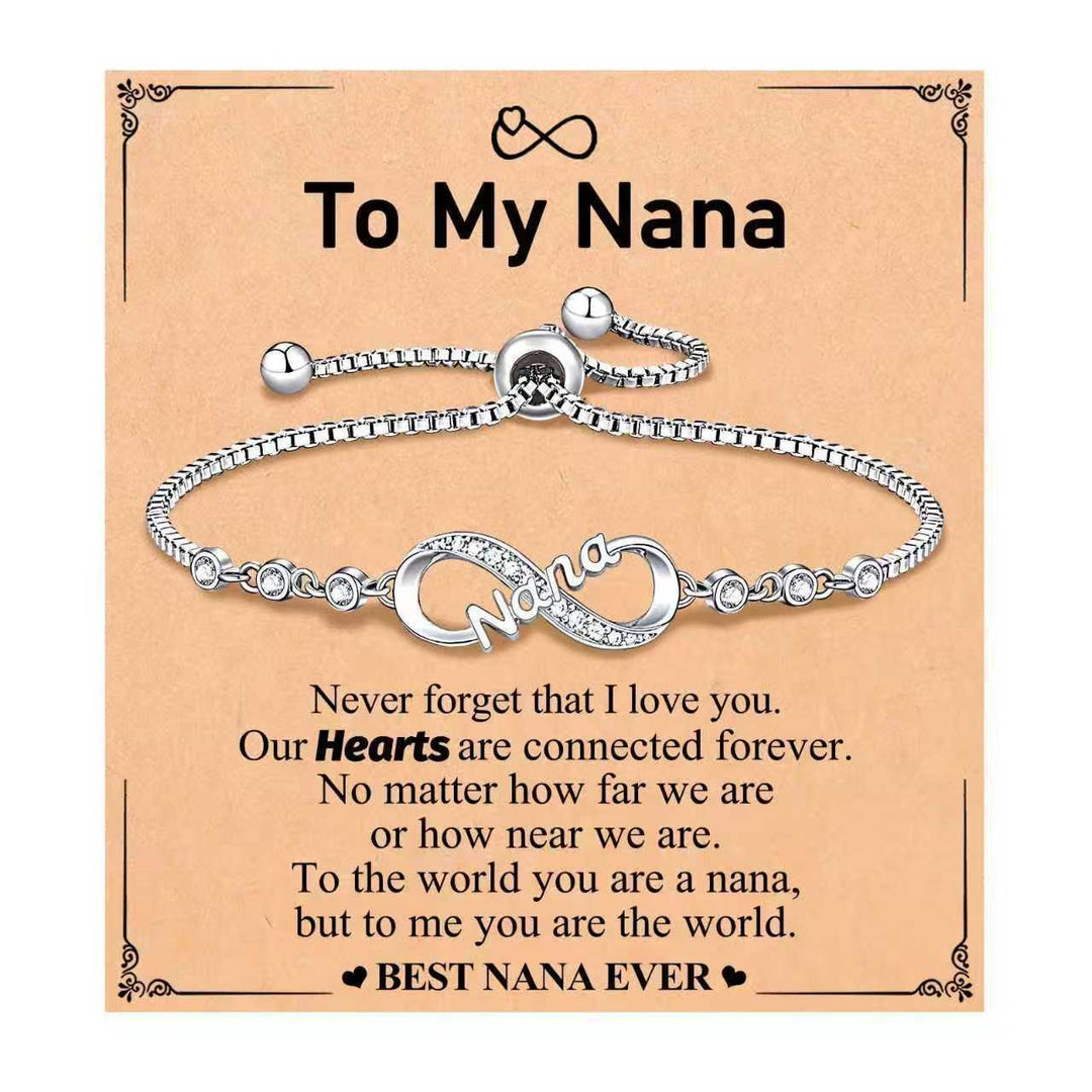 Eternal Love Personalized Engraved Bracelet (Family/Romantic Confession & Memorial Style)