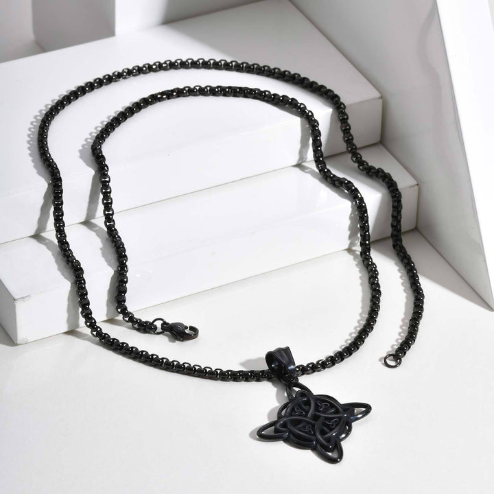 Celtic Knot Stainless Steel Necklace (Three Colors · Eternal Symbol Design)