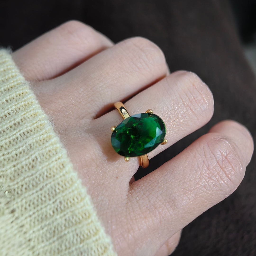 S925 Silver Multi‑Cut Center Stone Women Ring, Oval & Radiant Cut Multi‑Color Stone Engagement Slim Band