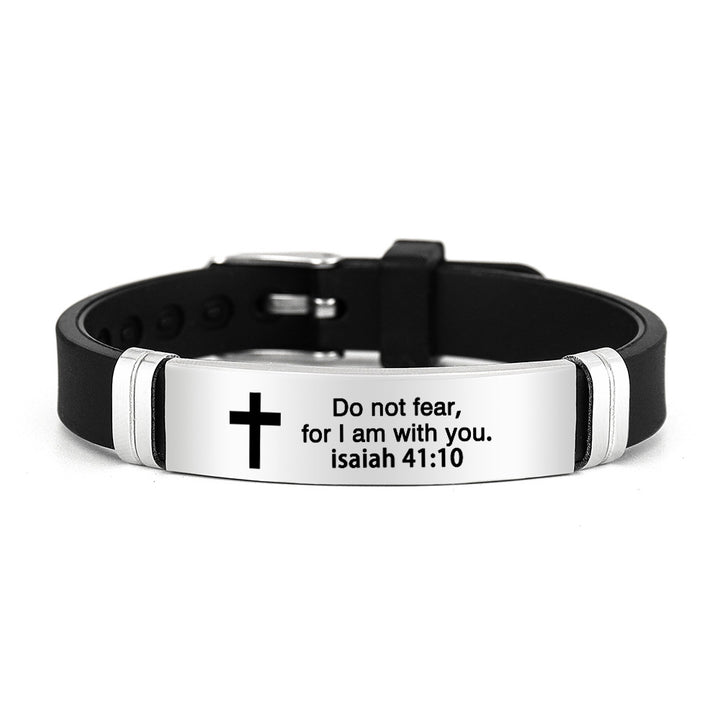 Bible Verse Inspirational Silicone Bracelet