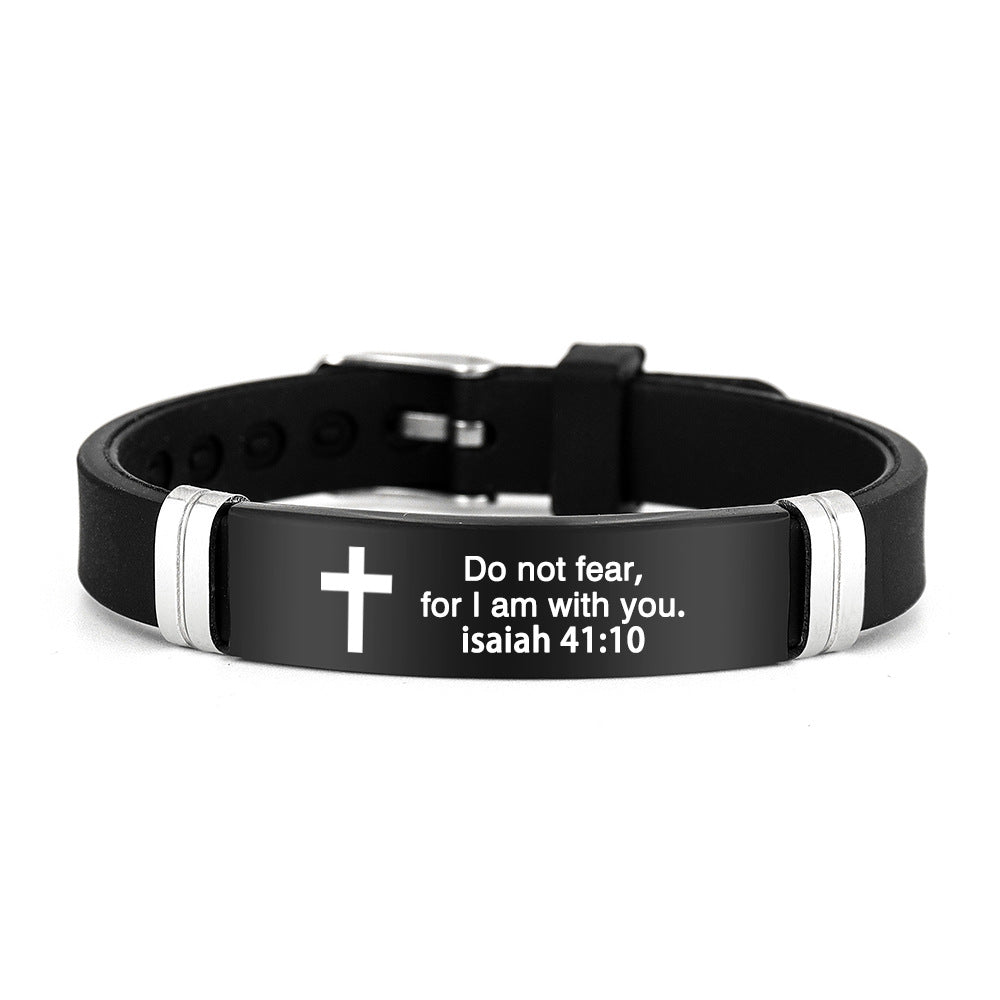 Bible Verse Inspirational Silicone Bracelet