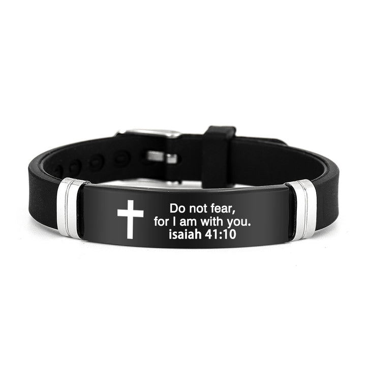 Bible Verse Inspirational Silicone Bracelet