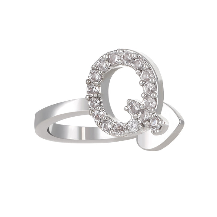 A-Z 26 Letters Paved Diamond Ear Cuffs, Adjustable Diamond Ear Cuffs For Non-Pierced Ears