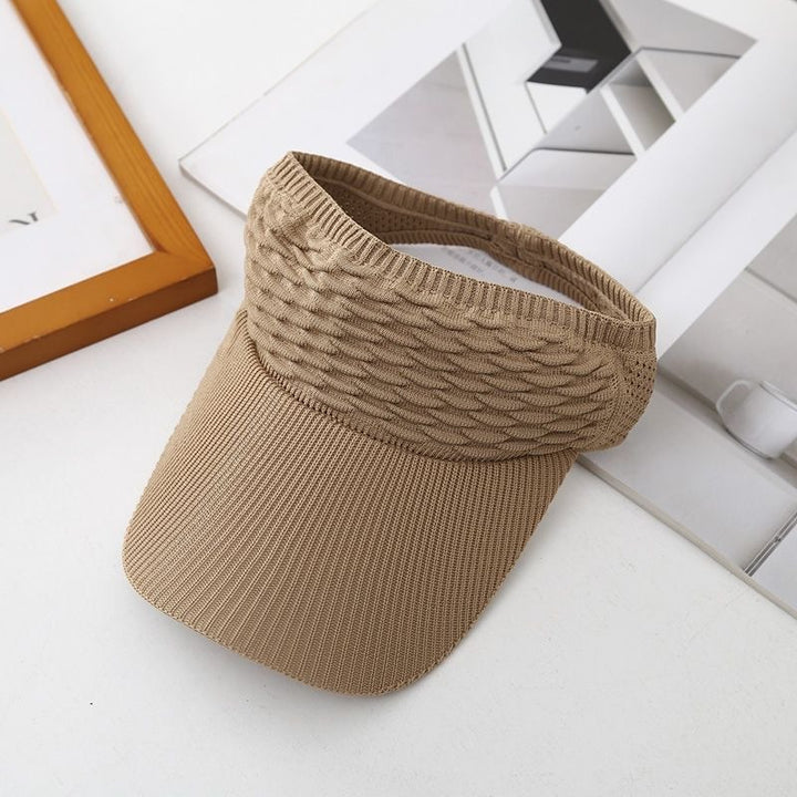 Bubble Texture Open Top Sun Visor Hat, 6 Colors Breathable Sports Visor Cap