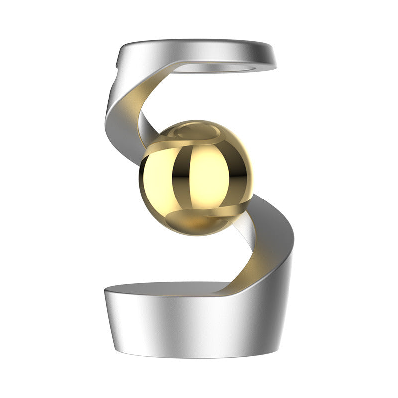 Magnetic Floating Spiral Black Technology Ornament (Stress-Relief Decor Style)