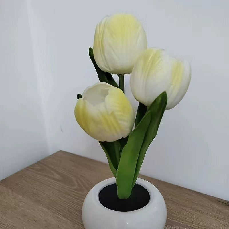 Multi-Color LED Artificial Tulip Night Light (Soft Light Atmosphere Style Series)