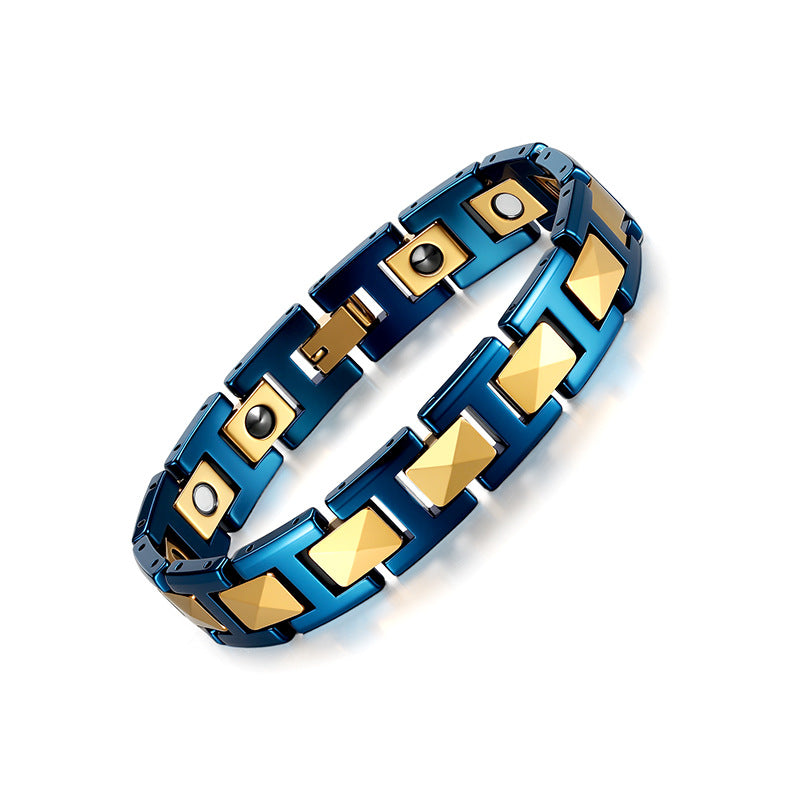 Men's Premium Magnetic Therapy Ceramic Bracelet – Stylish, Anti-Radiation & Health Balance