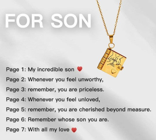 Love Letter Heart Locket Necklace