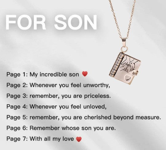 Love Letter Heart Locket Necklace