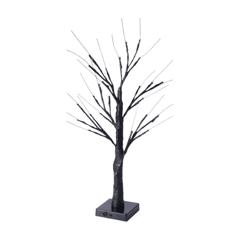 Easter Egg Birch Tree Light Ornament, LED Lit Tabletop Holiday Decor