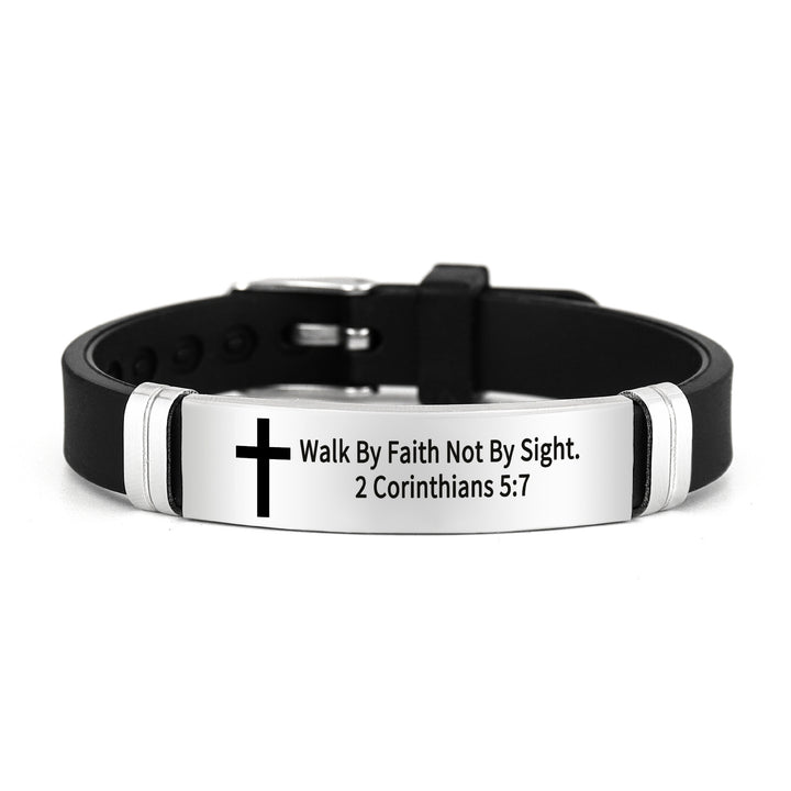 Bible Verse Inspirational Silicone Bracelet