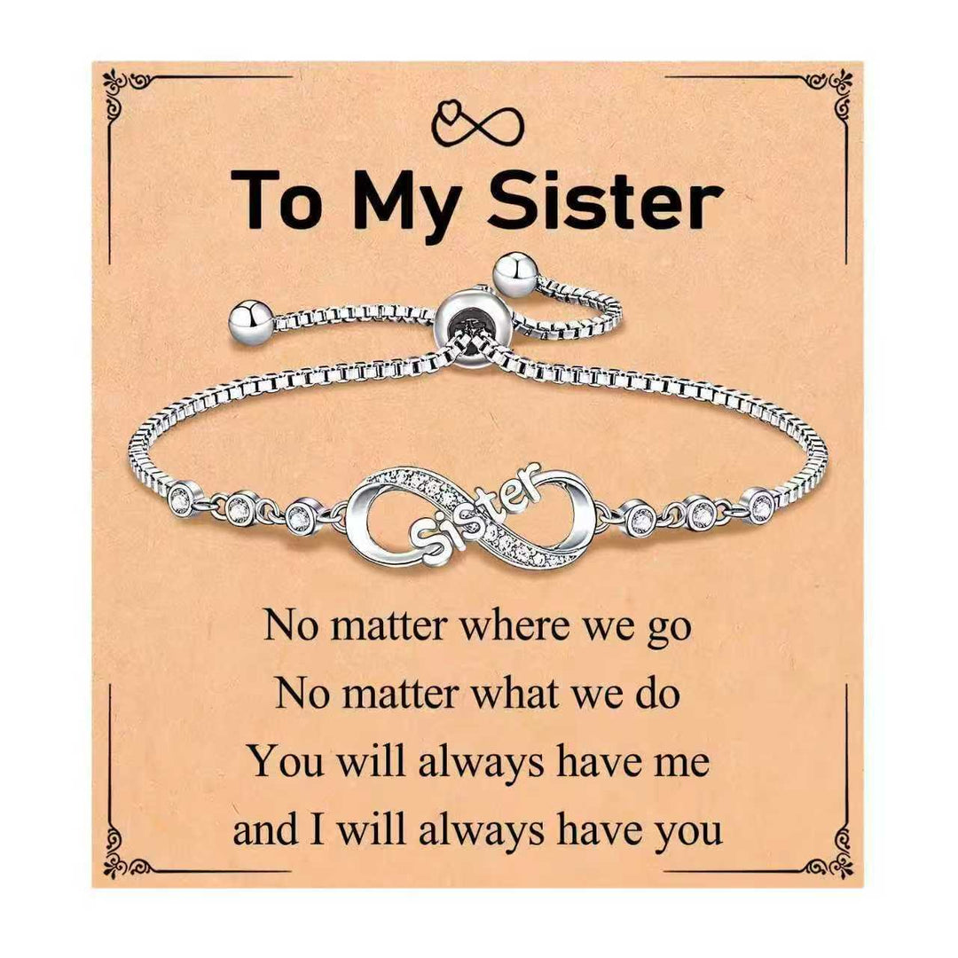 Eternal Love Personalized Engraved Bracelet (Family/Romantic Confession & Memorial Style)
