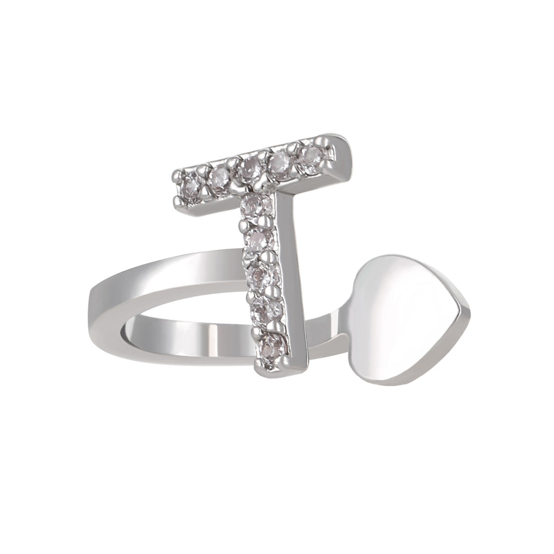 A-Z 26 Letters Paved Diamond Ear Cuffs, Adjustable Diamond Ear Cuffs For Non-Pierced Ears
