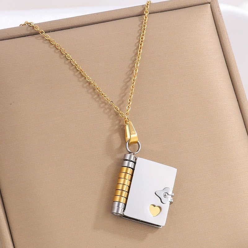 Love Letter Heart Locket Necklace