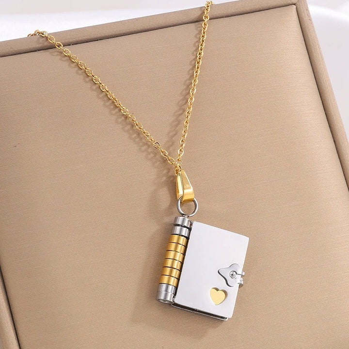 Love Letter Heart Locket Necklace