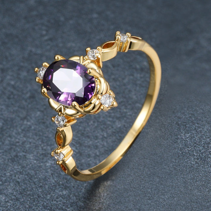 Vintage Oval Diamond Statement Ring (Luxury 18K Gold Engagement Band)