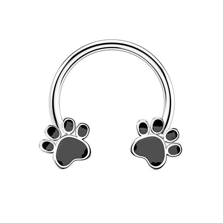 Whimsical Animal & Plant C-Shaped Nose Ring Set (Light Luxury Niche Cute Nose/Ear Piercing)
