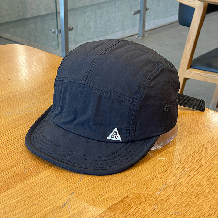 European & American Outdoor 5-Panel Quick Dry Short Brim Camp Cap, Lightweight Breathable Adjustable Sun Hat for Hiking & Camping